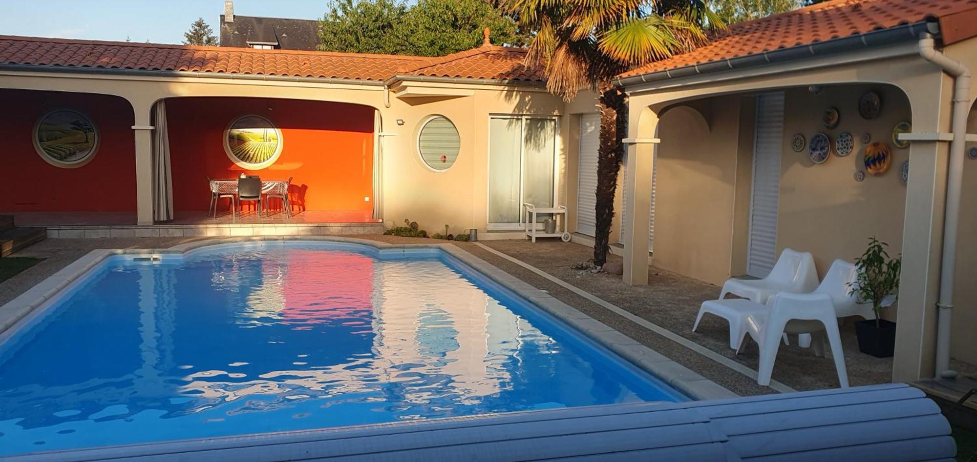 A La Topaze #Gite Calme #3 Pers #Piscine Privee #Cholet #Wifi Haut Debit #Preau #Cholet #Parc Japonais #Puy Du F Ou Le May-sur-Evre Экстерьер фото